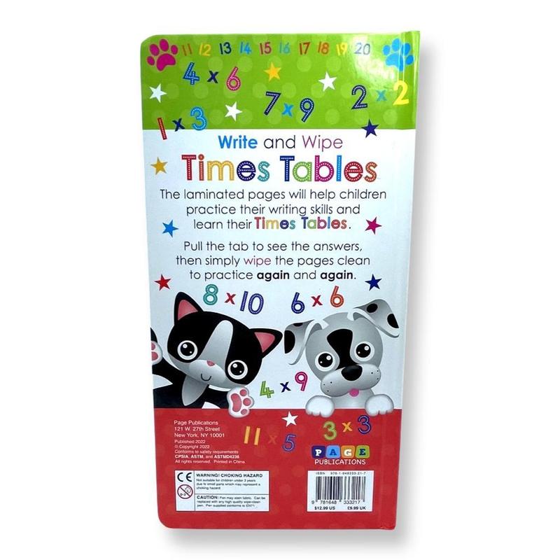 Pull & Check Times Tables Book
