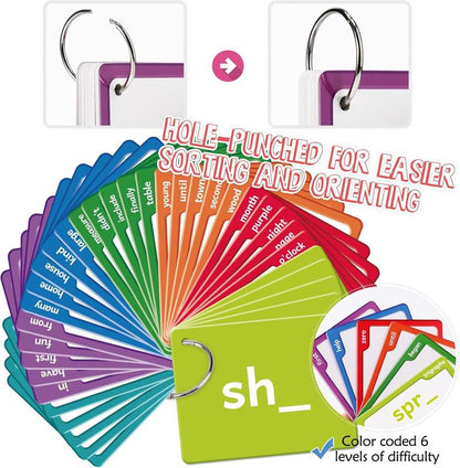 The Complete 520 Sight Words & Phonics Flash Cards