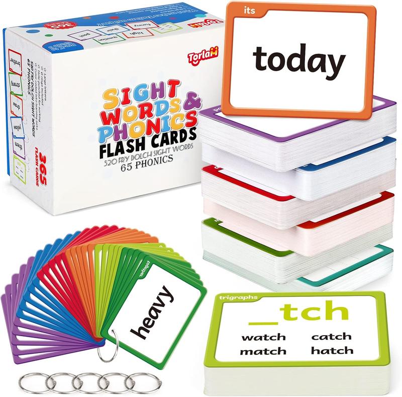 The Complete 520 Sight Words & Phonics Flash Cards